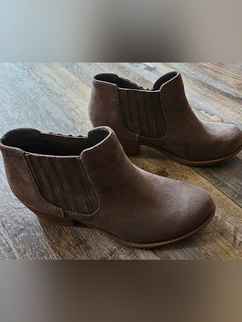 Women’s Brown Suede Ankle Booties - Classic Chelsea Style